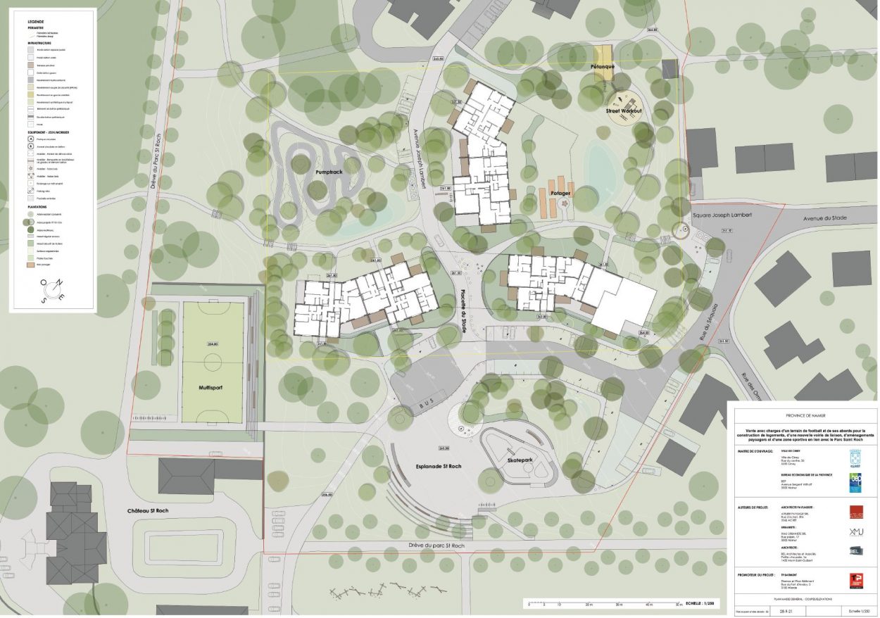 Plan du nouveau site Stade Lambert