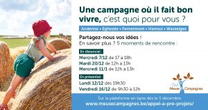 Affiche pour promouvoir la campagne de participation citoyenne